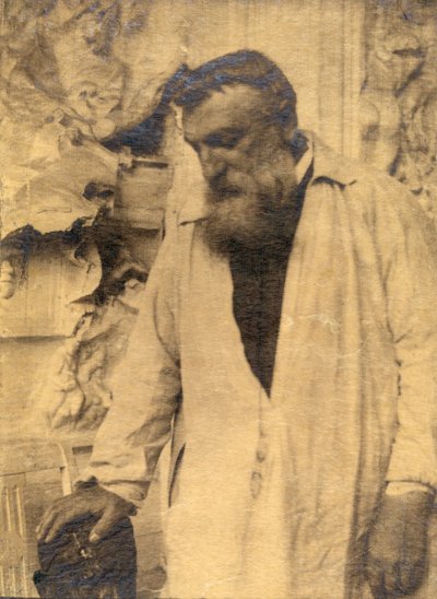 Auguste Rodin in his studio, 1906 by Gertrude Käsebier